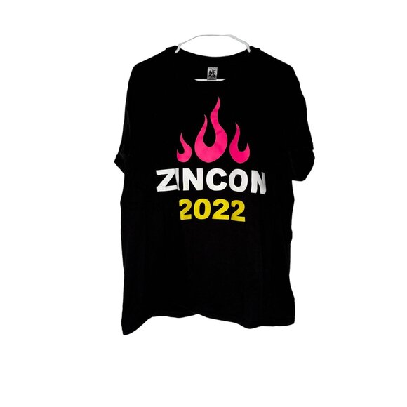 Zumba Zincon 2022 Short Sleeve Tee Unisex Size XL/XXL Black in EUC! - Picture 1 of 5